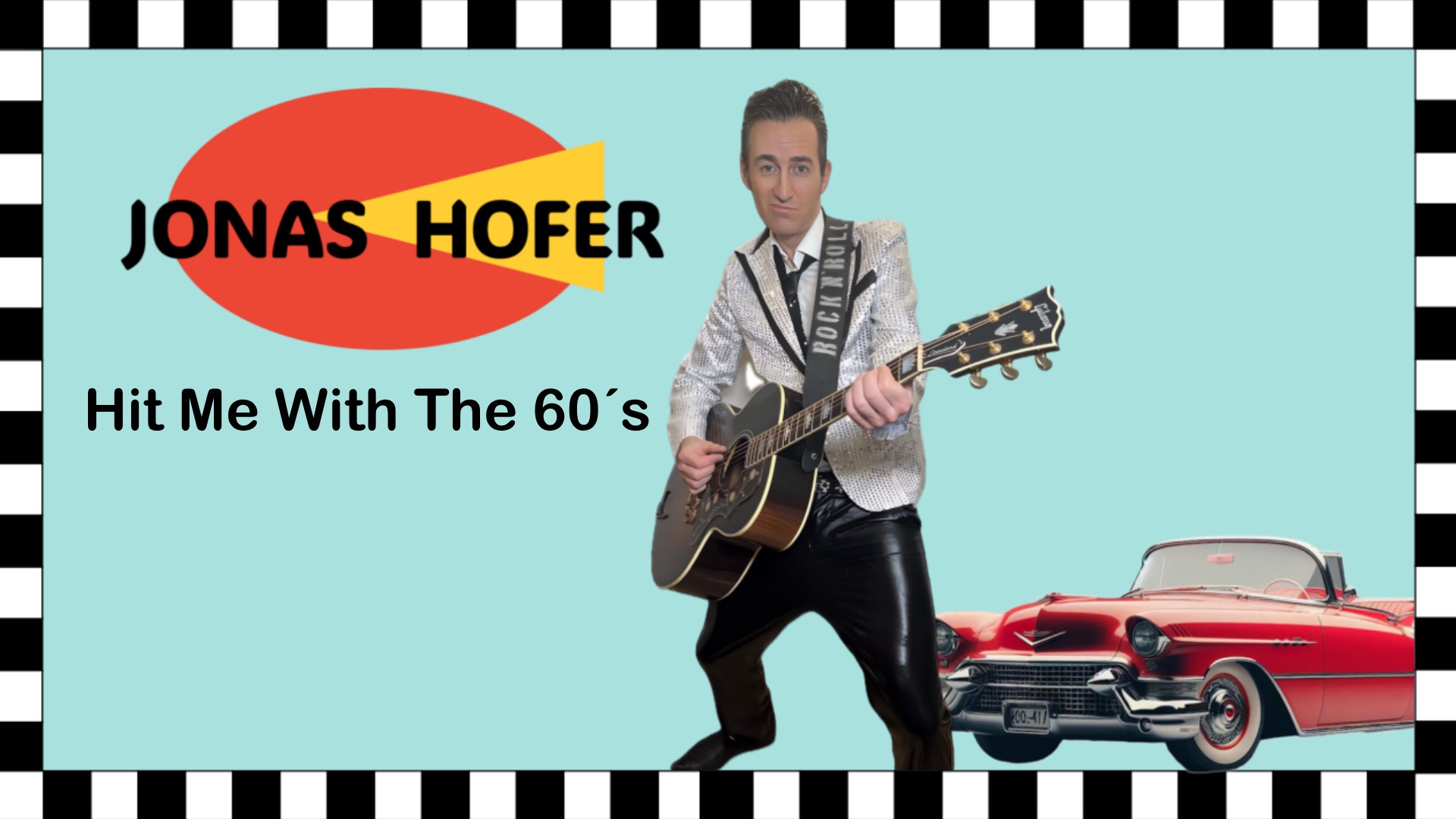 Bilden föreställer artisten Jonas Hofer med gitarr